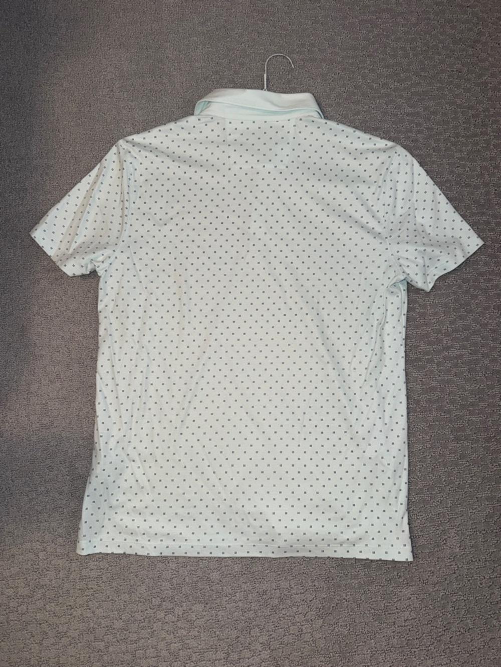 Banana Republic Light Blue Polo with Micro Dot Print - Picture 5 of 5